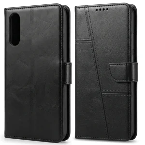 کیف چرمی کلاسوری طرح Texture مناسب برای هوآوی Huawei Y9S