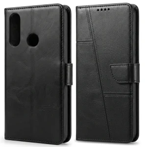 کیف چرمی کلاسوری طرح Texture مناسب برای هوآوی Huawei Y7P
