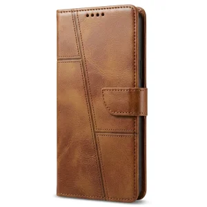 کیف چرمی کلاسوری طرح Texture مناسب برای هوآوی Huawei Y6P