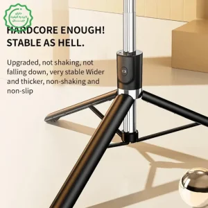 پایه مونوپاد و تریپاد گوشی موبایل مدل ریموت دار R1-L Selfie Stick