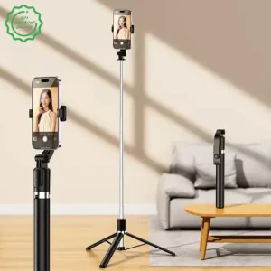 پایه مونوپاد و تریپاد گوشی موبایل مدل ریموت دار R1-L Selfie Stick