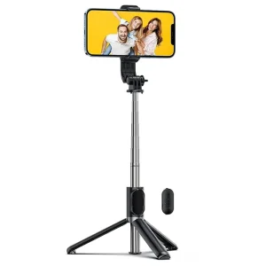 سه پایه مونوپاد و تریپاد گوشی موبایل مدل ریموت دار R1-L Selfie Stick
