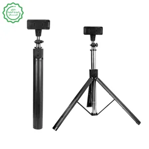 سه پایه مونوپاد و دسته سلفی گوشی موبایل مدل ریموت دار R1-L Selfie Stick