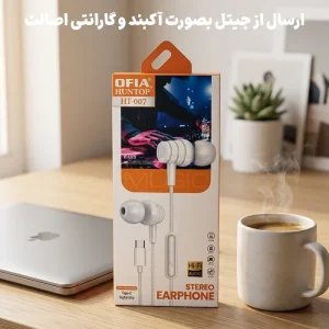 هندزفری سیم دار مدل تایپ سی مکالمه دار مدل Ofia HT007