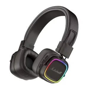 هدفون بلوتوثی چرمی RGB با قابلیت اتصال رم و 48H مدل Marshall Major