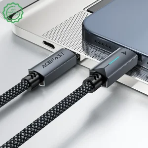 کابل شارژ دوسر USB-C به طول 1.2M و توان 60W 20V 3A مدل AceFast C19-03 (نسخه اورجینال + گارانتی شرکتی)