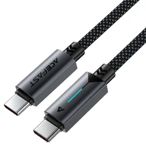 کابل شارژ دوسر USB-C به طول 1.2M و توان 60W 20V 3A مدل AceFast C19-03 (نسخه اورجینال + گارانتی شرکتی)