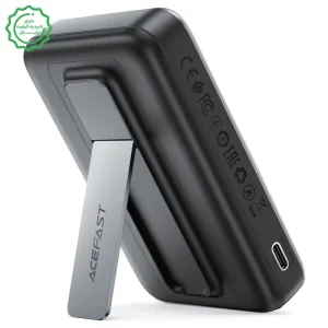 پاوربانک وایرلس 10.000Mah با سرعت 22.5W به همراه کابل تایپ سی و قابلیت استند مدل AceFast M24 (نسخه اورجینال + گارانتی شرکتی)