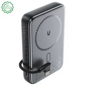 پاوربانک وایرلس 10.000Mah با سرعت 22.5W به همراه کابل تایپ سی و قابلیت استند مدل AceFast M24 (نسخه اورجینال + گارانتی شرکتی)