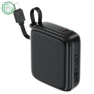 پاوربانک 10.000Mah با سرعت 20W PD به همراه کابل تایپ سی مدل AceFast M15 (نسخه اورجینال + گارانتی شرکتی)
