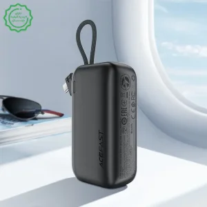 مینی پاوربانک 10.000Mah با سرعت 22.5W PD به همراه کابل تایپ سی مدل AceFast M27 (نسخه اورجینال + گارانتی شرکتی)
