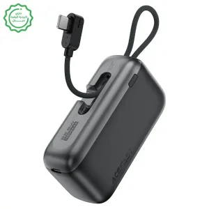 مینی پاوربانک 10.000Mah با سرعت 22.5W PD به همراه کابل تایپ سی مدل AceFast M27 (نسخه اورجینال + گارانتی شرکتی)