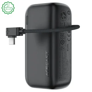 مینی پاوربانک 10.000Mah با سرعت 22.5W PD به همراه کابل تایپ سی مدل AceFast M27 (نسخه اورجینال + گارانتی شرکتی)