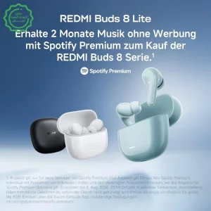 هدفون بلوتوثی شیائومی Hybrid ANC با دو میکروفن مدل Redmi Buds 8 Lite (نسخه اورجینال)
