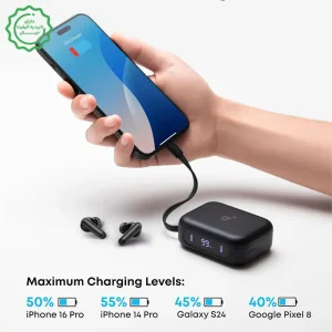 هدست بلوتوثی و پاوربانک به همراه کابل تایپ سی 3000Mah مدل انکر SoundCore P41i (نسخه اورجینال + گارانتی شرکتی)