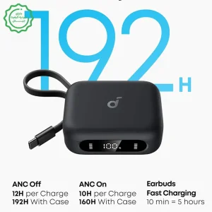 هدست بلوتوثی و پاوربانک به همراه کابل تایپ سی 3000Mah مدل انکر SoundCore P41i (نسخه اورجینال + گارانتی شرکتی)
