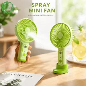 مینی پنکه مه پاش استنددار 3 سرعته مدل Spray Mini Fan TX263