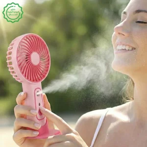 مینی پنکه مه پاش استنددار 3 سرعته مدل Spray Mini Fan TX263