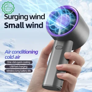 توربو فن و پنکه خنک کننده استنددار 3 سرعته مدل HandHeld Fan S1