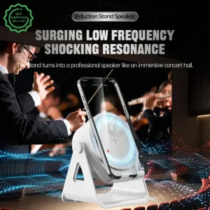 اسپیکر بلوتوثی چندکاره به همراه هولدر رومیزی RGB دار مدل ZJ-08