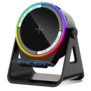 اسپیکر بلوتوثی چندکاره به همراه هولدر رومیزی RGB دار مدل ZJ-08