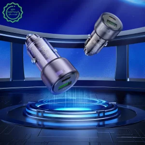 شارژر فندکی دو پورت با قابلیت فست شارژ به توان 38W مدل Hoco Z52 (نسخه اورجینال + گارانتی شرکتی)