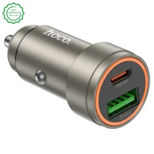 شارژر فندکی دو پورت با قابلیت فست شارژ به توان 30W مدل Hoco Z57A (نسخه اورجینال + گارانتی شرکتی)
