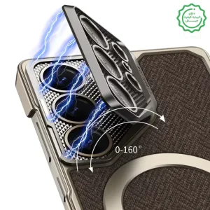 کاور طرح مگ سیف محافظ لنز استندشو مدل GKK Metal Lens مناسب برای Samsung Galaxy S24 Ultra