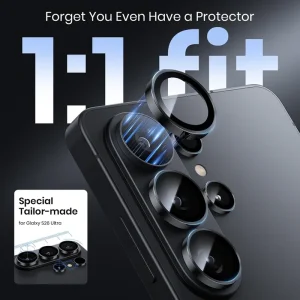 محافظ لنز دوربین Samsung Galaxy S26 Ultra رینگی مدل شیشه ای آلومینیومی