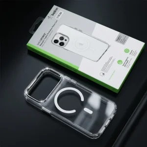کاور شفاف مگ سیف مدل Belkin Clear Metal مناسب برای Samsung Galaxy S23 Ultra