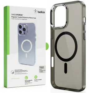 کاور شفاف مگ سیف مدل Belkin Clear Metal مناسب برای iPHONE 16 Pro Max