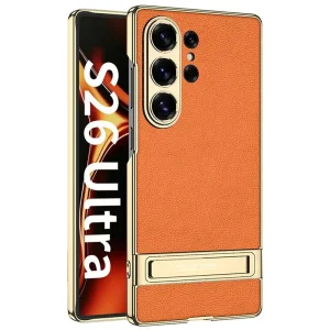کاور چرمی استندار مدل GKK Stand Design مناسب برای گوشی Samsung Galaxy S26 Ultra