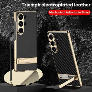 کاور چرمی استندار مدل GKK Stand Design مناسب برای گوشی Samsung Galaxy S26 Ultra