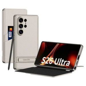 کیف چرمی GKK مدل Triumph Ultra-Thin مناسب برای گوشی Samsung Galaxy S26 Ultra