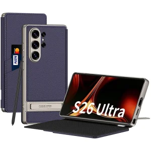 کیف چرمی GKK مدل Triumph Ultra-Thin مناسب برای گوشی Samsung Galaxy S26 Ultra