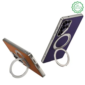 کاور چرمی GKK مدل Magsafe Stand مناسب برای گوشی Samsung Galaxy S25 Ultra