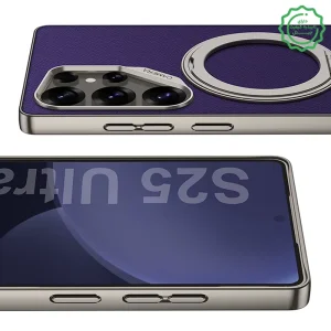 کاور چرمی GKK مدل Magsafe Stand مناسب برای گوشی Samsung Galaxy S25 Ultra