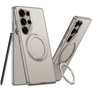 کاور چرمی GKK مدل Magsafe Stand مناسب برای گوشی Samsung Galaxy S25 Ultra