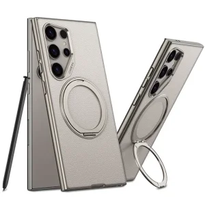 کاور چرمی GKK مدل Magsafe Stand مناسب برای گوشی Samsung Galaxy S23 Ultra