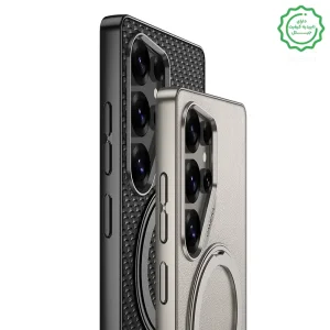 کاور چرمی GKK مدل Magsafe Stand مناسب برای گوشی Samsung Galaxy S23 Ultra
