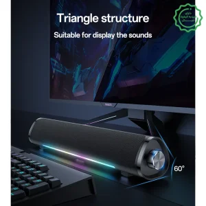 اسپیکر بلوتوثی ساندبار مدل RGB 10W Hifi Sound از برند یسیدو Yesido YSW27 (100% اورجینال)