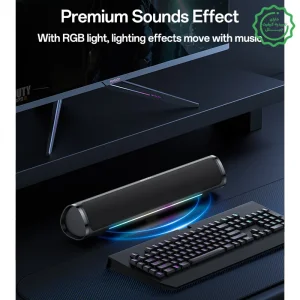 اسپیکر بلوتوثی ساندبار مدل RGB 10W Hifi Sound از برند یسیدو Yesido YSW27 (100% اورجینال)