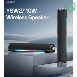 اسپیکر بلوتوثی ساندبار مدل RGB 10W Hifi Sound از برند یسیدو Yesido YSW27 (100% اورجینال)