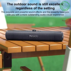 اسپیکر بلوتوثی ساندبار مدل Dual Bass 20W Power Full Sound از برند یسیدو Yesido YSW42 (100% اورجینال)