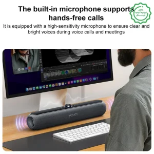اسپیکر بلوتوثی ساندبار مدل Dual Bass 20W Power Full Sound از برند یسیدو Yesido YSW42 (100% اورجینال)