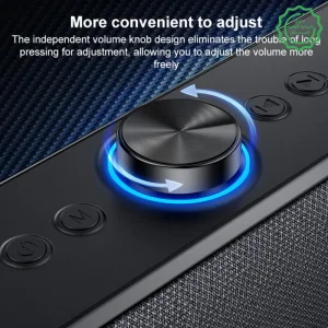 اسپیکر بلوتوثی ساندبار مدل Dual Bass 20W Power Full Sound از برند یسیدو Yesido YSW42 (100% اورجینال)