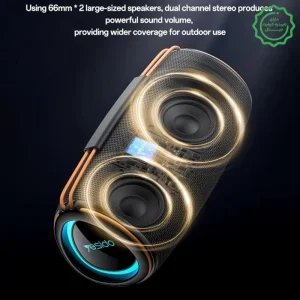 اسپیکر بلوتوثی بوم باکس مدل 30W TWS RGB از برند یسیدو Yesido YSW38 (100% اورجینال)