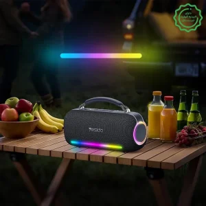 اسپیکر بلوتوثی بوم باکس مدل ضدآب 60W RGB IPX5 از برند یسیدو Yesido YSW43 (100% اورجینال)