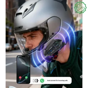 اسپیکر و هدست بلوتوثی برای کلاه کاسکت موتور سیکلت مدل ضدآب IPX6 از برند یسیدو Yesido VC19 (100% اورجینال)