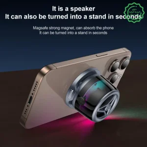 مینی اسپیکر بلوتوثی مگنتی 3W مدل استندشو RGB از برند یسیدو Yesido YSW32 (100% اورجینال)